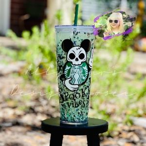 24oz Starbucks Snow Globe Tumbler - Custom Made